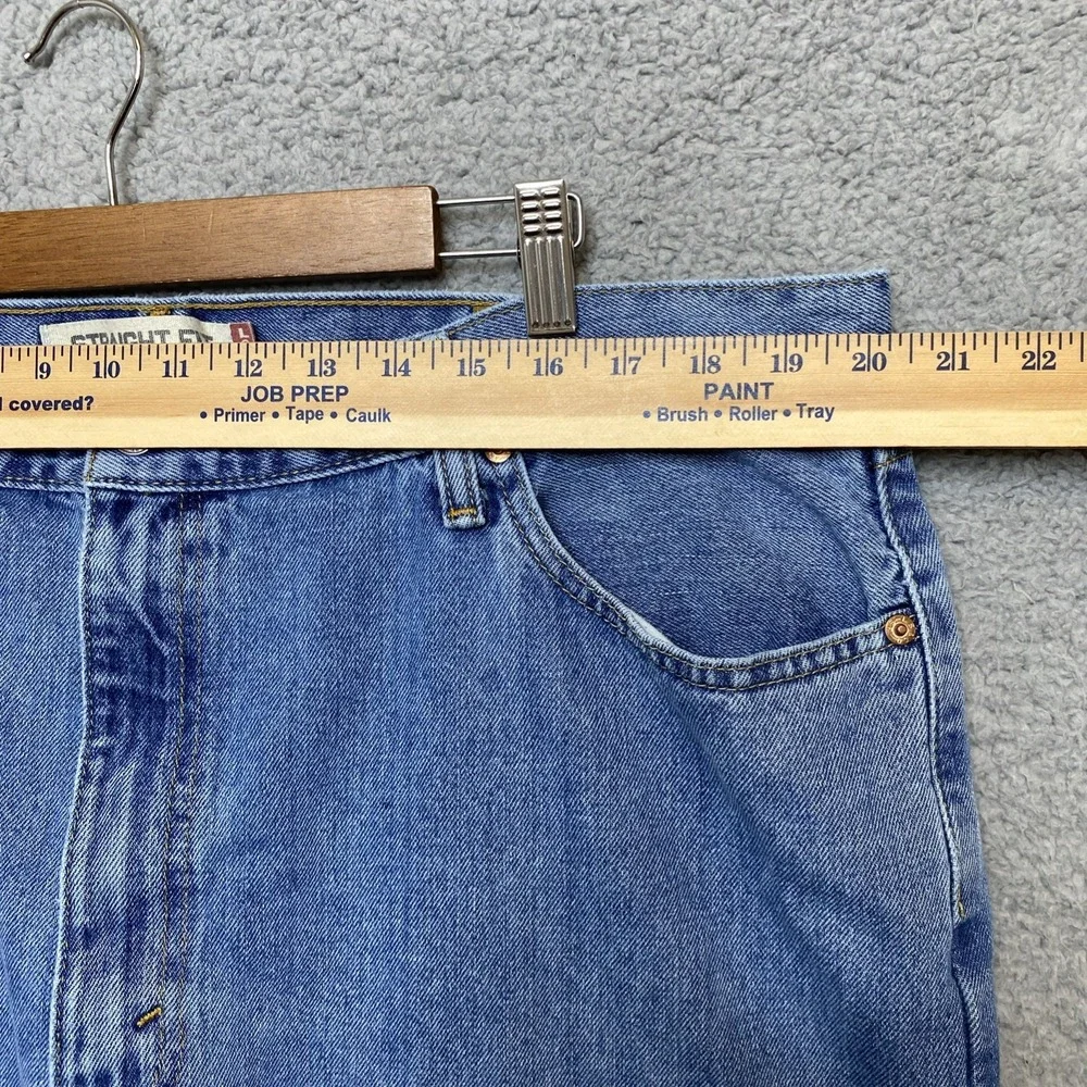 Levi's 505 Jeans Men 42x30 Blue Denim Med Wash Straight Fit 100% Cotton Casual